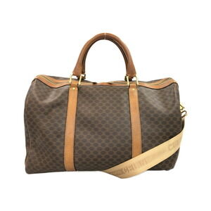 Celine Boston Macadam Shoulder Bag Tan